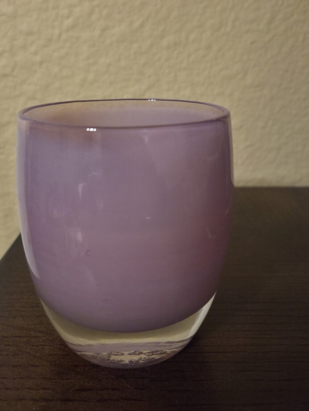 Glassybaby "Sister" Pre-Triskelion Light Mauve Purple